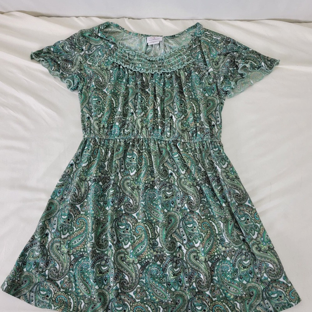 Oh Baby by Motherhood Womens Blouse Small Top Multicolor Paisley Short Sleeve‎ - Picture 3 of 13